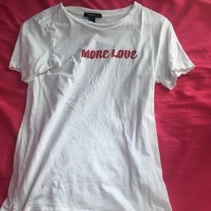 A forever 21  white t-shirt
